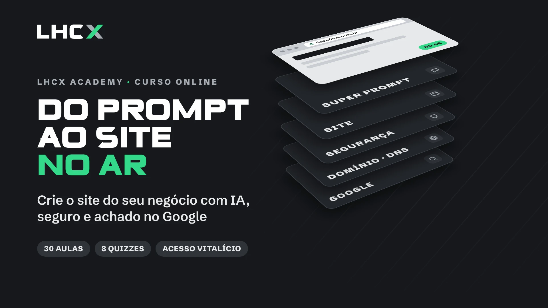 Capa do curso Do Prompt ao Site no Ar